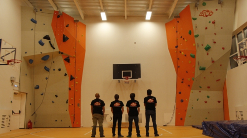 Climbing wall AZTEC for International Arctic School 
